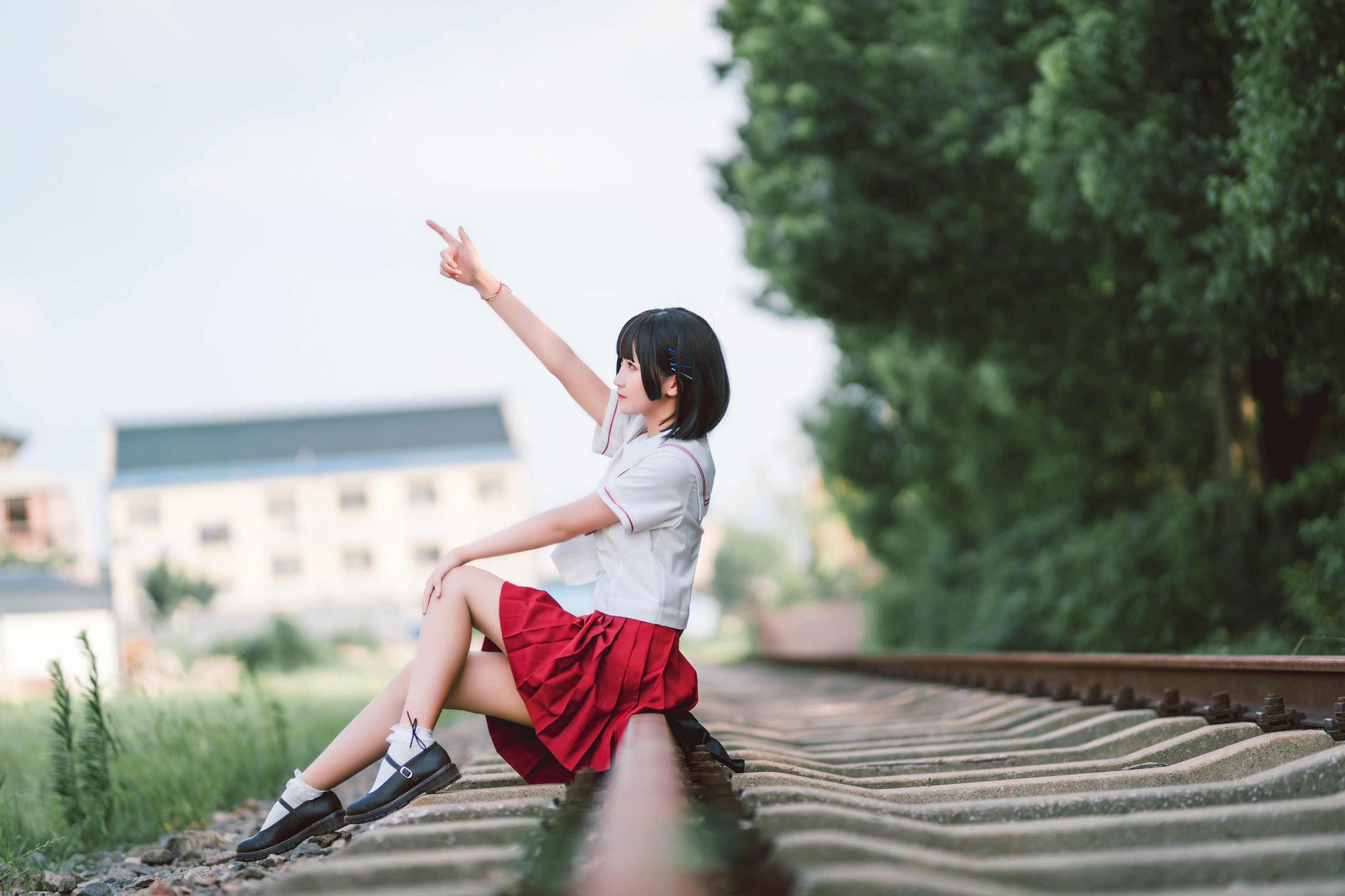 图片[1]-三度_69 – NO.016 JK红裙[11P]-XikXak